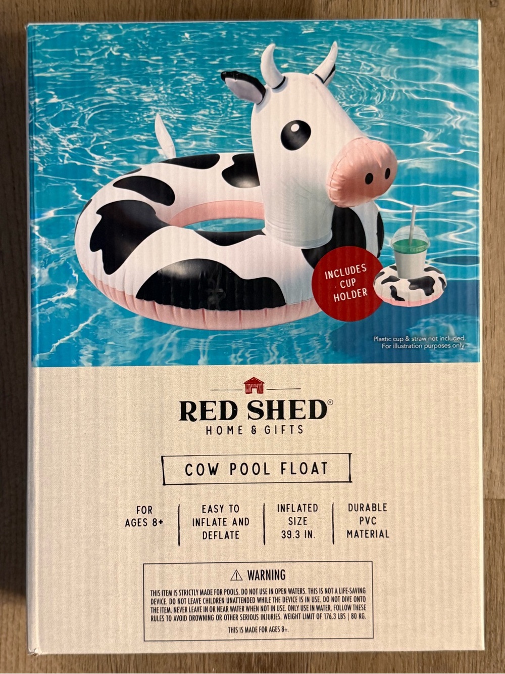 Red Shed Cow Pool Float
